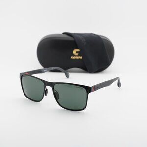 Carrera 8026/S 003/QT Square Sunglasses - Black/Green